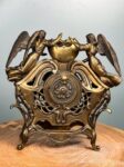 Настольные часы&nbsp;&nbsp;-&nbsp;&nbsp;Эксклюзивные Антикварные Каминные Часы Бронза Ампир Агат