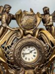 Настольные часы&nbsp;&nbsp;-&nbsp;&nbsp;Эксклюзивные Антикварные Каминные Часы Бронза Ампир Агат