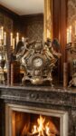 Настольные часы&nbsp;&nbsp;-&nbsp;&nbsp;Эксклюзивные Антикварные Каминные Часы Бронза Ампир Агат