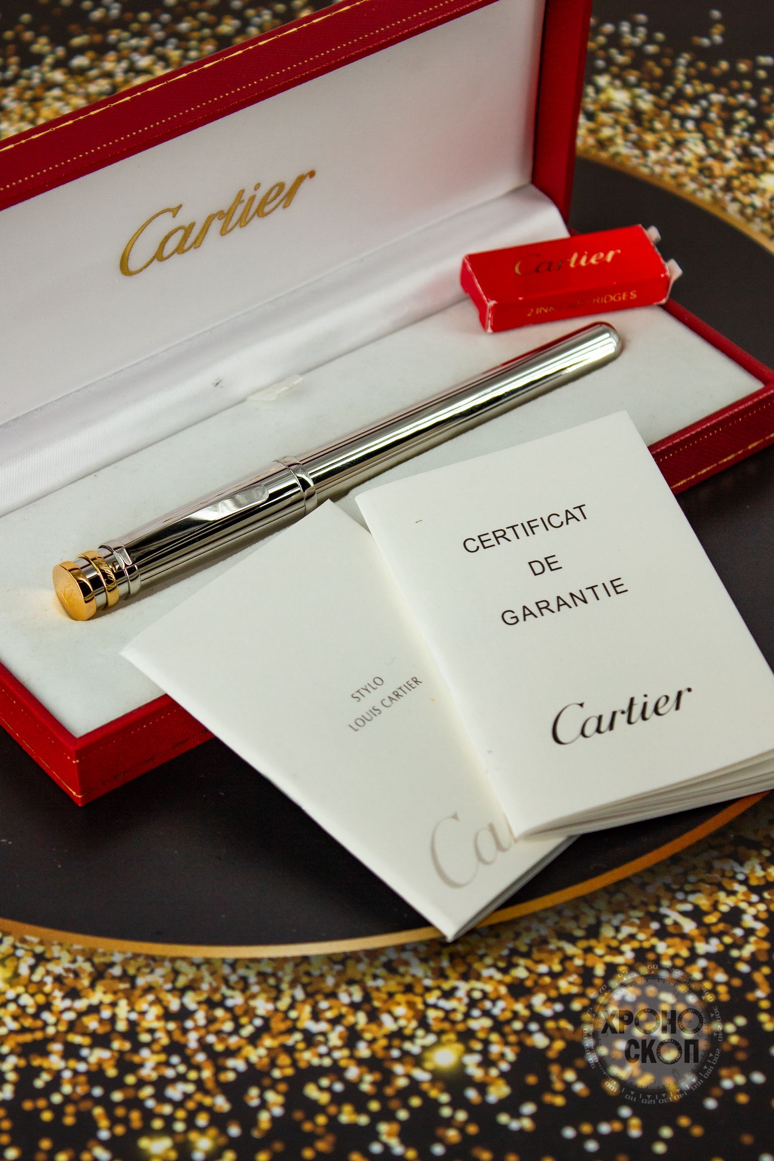 Cartier&nbsp;&nbsp;-&nbsp;&nbsp;Перьевая ручка Cartier Trinity Godron