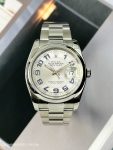 Rolex&nbsp;&nbsp;-&nbsp;&nbsp;Datejust SILVER DECORATED DIAL WITH BLUE ARABIC INDEX 36 mm