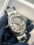 Rolex&nbsp;&nbsp;-&nbsp;&nbsp;Datejust SILVER DECORATED DIAL WITH BLUE ARABIC INDEX 36 mm