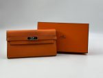 Hermes&nbsp;&nbsp;-&nbsp;&nbsp;Кошелек Hermès Orange Epsom Kelly Classic Wallet