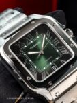 Cartier&nbsp;&nbsp;-&nbsp;&nbsp;SANTOS DE CARTIER LARGE AUTOMATIC GREEN DIAL