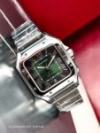 Cartier&nbsp;&nbsp;-&nbsp;&nbsp;SANTOS DE CARTIER LARGE AUTOMATIC GREEN DIAL
