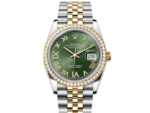 Rolex&nbsp;&nbsp;-&nbsp;&nbsp;Datejust 36 Olive Green Roman Dial