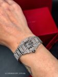 Cartier&nbsp;&nbsp;-&nbsp;&nbsp;Santos Galbee Lady Diamonds Pave