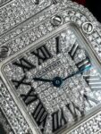 Cartier&nbsp;&nbsp;-&nbsp;&nbsp;Santos Galbee Lady Diamonds Pave
