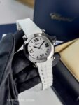 Chopard&nbsp;&nbsp;-&nbsp;&nbsp;HAPPY SPORT WHITE 3 DIAMONDS ROUND QUARTZ 36MM 278475-3016