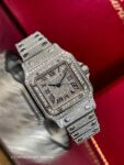 Cartier&nbsp;&nbsp;-&nbsp;&nbsp;Santos de Cartier Galbee Large Quartz Pave