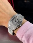 Cartier&nbsp;&nbsp;-&nbsp;&nbsp;Santos de Cartier Galbee Large Quartz Pave