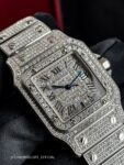 Cartier&nbsp;&nbsp;-&nbsp;&nbsp;Santos de Cartier Galbee Large Quartz Pave