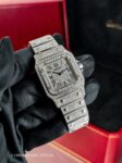 Cartier&nbsp;&nbsp;-&nbsp;&nbsp;Santos de Cartier Galbee Large Quartz Pave
