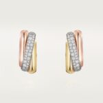 Cartier&nbsp;&nbsp;-&nbsp;&nbsp;Серьги CARTIER TRINITY SEMIPAVÉ