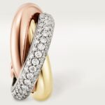 Cartier&nbsp;&nbsp;-&nbsp;&nbsp;Серьги CARTIER TRINITY SEMIPAVÉ