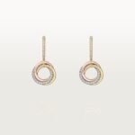 Cartier&nbsp;&nbsp;-&nbsp;&nbsp;Серьги CARTIER TRINITY SEMIPAVÉ