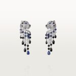 Cartier&nbsp;&nbsp;-&nbsp;&nbsp;Серьги PANTHÈRE DE CARTIER PAVÉ сапфиры бриллианты