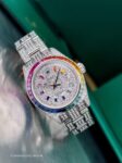 Rolex&nbsp;&nbsp;-&nbsp;&nbsp;Datejust Rainbow Full Pave Tuning 26 mm 176200 CUSTOM