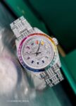 Rolex&nbsp;&nbsp;-&nbsp;&nbsp;Datejust Rainbow Full Pave Tuning 26 mm 176200 CUSTOM