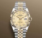 Rolex&nbsp;&nbsp;-&nbsp;&nbsp;DateJust 36mm Champagne Diamond Motif Dial