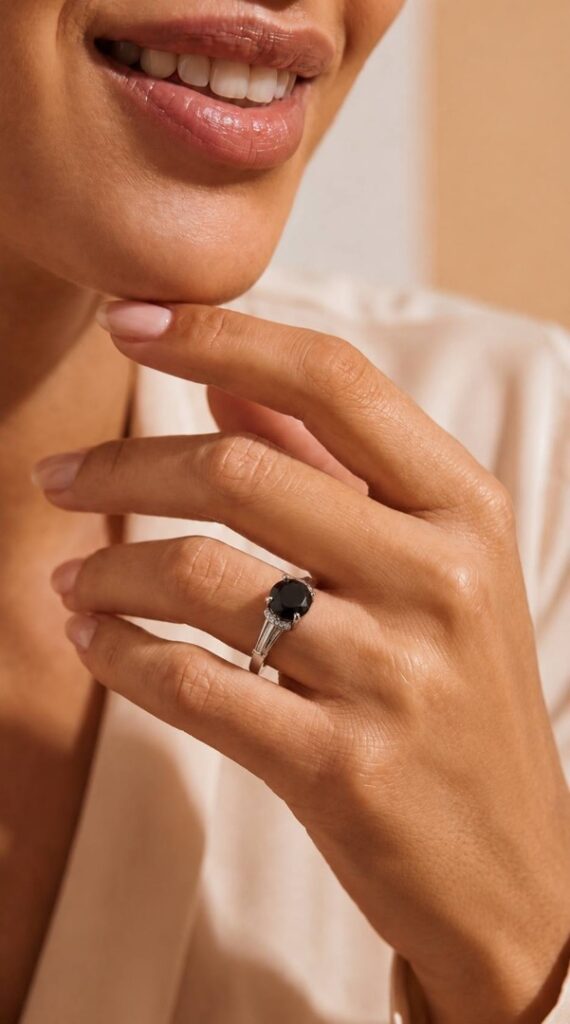 Ювелирные изделия&nbsp;&nbsp;-&nbsp;&nbsp;Кольцо с бриллиантом Fancy Black