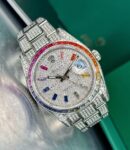 Rolex&nbsp;&nbsp;-&nbsp;&nbsp;Datejust 36 mm Rainbow Full Pave