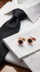 Bvlgari&nbsp;&nbsp;-&nbsp;&nbsp;Запонки BVLGARI с чёрным ониксом