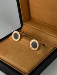 Bvlgari&nbsp;&nbsp;-&nbsp;&nbsp;Запонки BVLGARI с чёрным ониксом