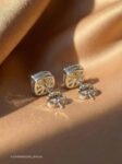 Ювелирные изделия&nbsp;&nbsp;-&nbsp;&nbsp;Пусеты из белого золота с бриллиантами  2.08 Ct