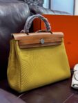 Hermes&nbsp;&nbsp;-&nbsp;&nbsp;Hermès Herbag Zip 31 Soleil Toile H