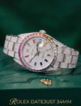 Rolex&nbsp;&nbsp;-&nbsp;&nbsp;Datejust 34 mm Rainbow Full Pave