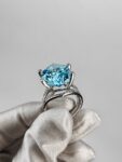 Ювелирные изделия&nbsp;&nbsp;-&nbsp;&nbsp;Кольцо из белого золота с топазом 15Ct