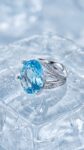 Ювелирные изделия&nbsp;&nbsp;-&nbsp;&nbsp;Кольцо из белого золота с топазом 15Ct