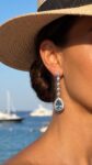 Ювелирные изделия&nbsp;&nbsp;-&nbsp;&nbsp;Серьги с голубыми топазами и бриллиантами  0.45 ct