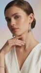 Ювелирные изделия&nbsp;&nbsp;-&nbsp;&nbsp;Серьги с голубыми топазами и бриллиантами  0.45 ct