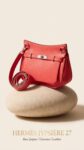 Hermes&nbsp;&nbsp;-&nbsp;&nbsp;Hermès Jypsière 27 Rose Jaipur, Clemence, Palladium