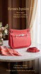 Hermes&nbsp;&nbsp;-&nbsp;&nbsp;Hermès Jypsière 27 Rose Jaipur, Clemence, Palladium