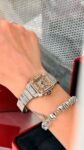 Cartier&nbsp;&nbsp;-&nbsp;&nbsp;Santos Automatic Two Tone Steel and Yellow Gold Diamond