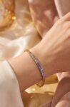 Ювелирные изделия&nbsp;&nbsp;-&nbsp;&nbsp;Теннисный браслет с Сапфирами 10.56 ct и бpиллиантами 0.10 ct