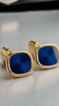 Patek Philippe&nbsp;&nbsp;-&nbsp;&nbsp;Запонки  Patek Philippe Golden Ellipse Blue Cufflinks