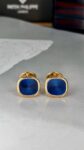 Patek Philippe&nbsp;&nbsp;-&nbsp;&nbsp;Запонки  Patek Philippe Golden Ellipse Blue Cufflinks