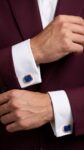 Patek Philippe&nbsp;&nbsp;-&nbsp;&nbsp;Запонки  Patek Philippe Golden Ellipse Blue Cufflinks