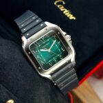 Cartier&nbsp;&nbsp;-&nbsp;&nbsp;SANTOS DE CARTIER ARABIC GREEN DIAL 40MM