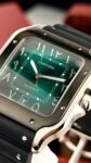 Cartier&nbsp;&nbsp;-&nbsp;&nbsp;SANTOS DE CARTIER ARABIC GREEN DIAL 40MM