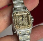 Cartier&nbsp;&nbsp;-&nbsp;&nbsp;Santos Galbée Steel and Yellow Gold